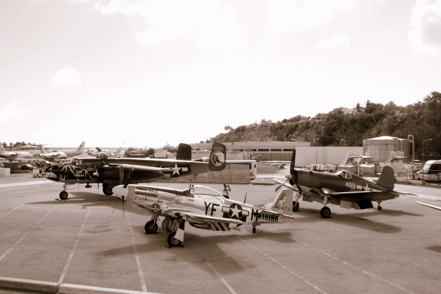B25 Mitchell, F4u Corsair, And P51 Mustang (5635800056)