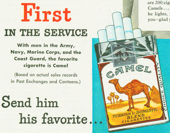 "first In The Service" Wwii Send Your Children Cigarettes (cropped)