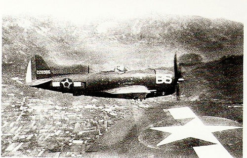 A Brazilian P 47 Scorting A Us Bomber Wwii