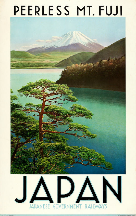 1930s Japan Travel Poster Fuji