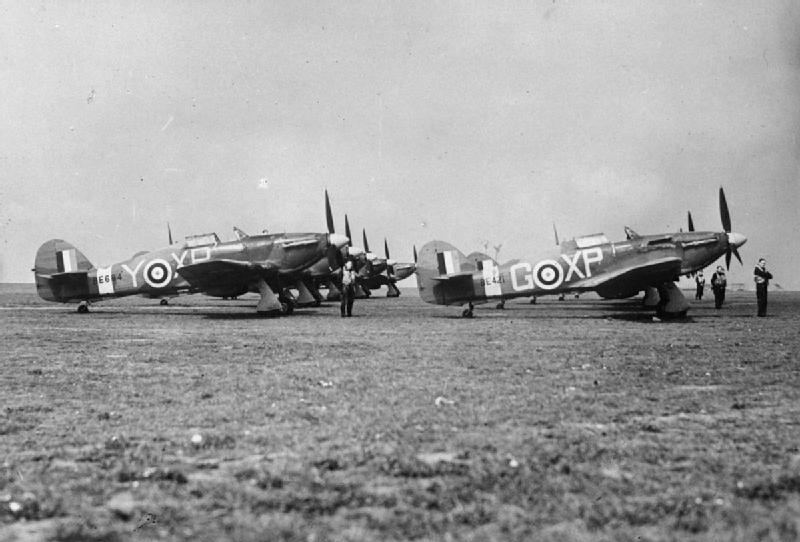 174 Squadron Raf Hurricanes Manston Wwii Iwm Ch 5627